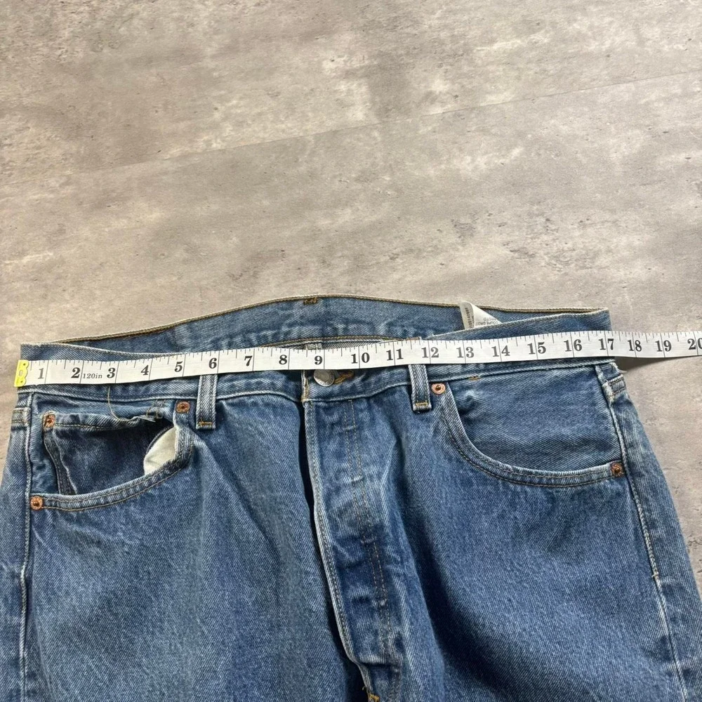 Levi's 501XX Jeans Mens 34x30 Blue Vintage 90s Button Fly Straight Leg